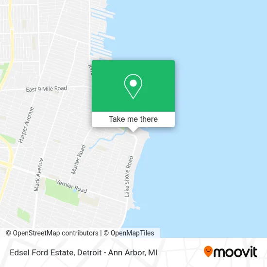 Edsel Ford Estate map