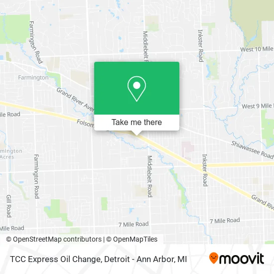 Mapa de TCC Express Oil Change