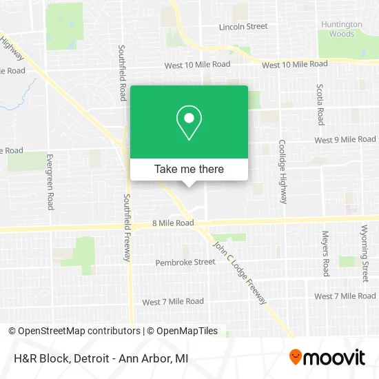 H&R Block map