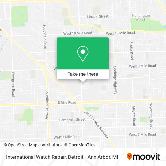 International Watch Repair map