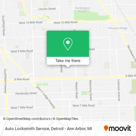 Auto Locksmith Service map