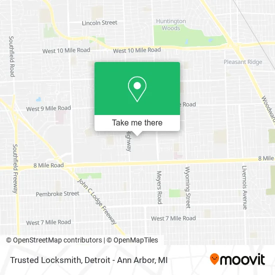 Trusted Locksmith map