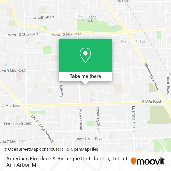 American Fireplace & Barbeque Distributors map