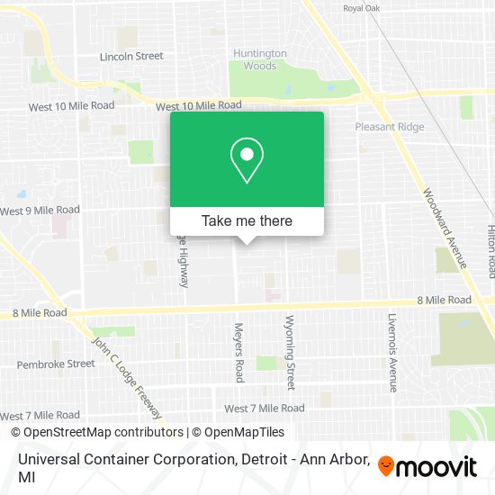 Universal Container Corporation map