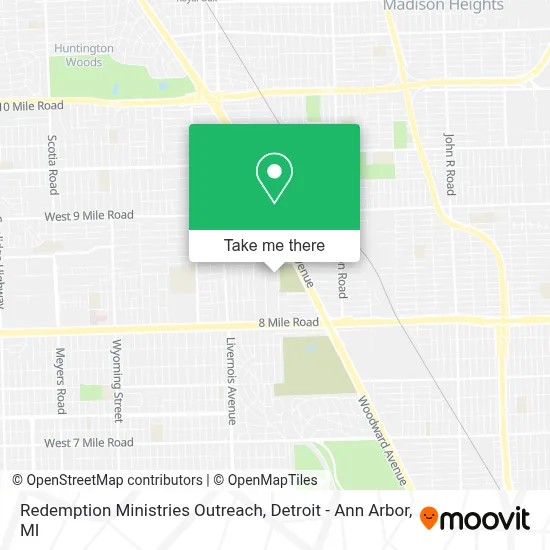 Redemption Ministries Outreach map