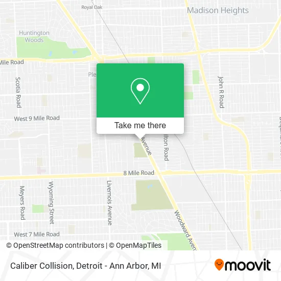 Caliber Collision map
