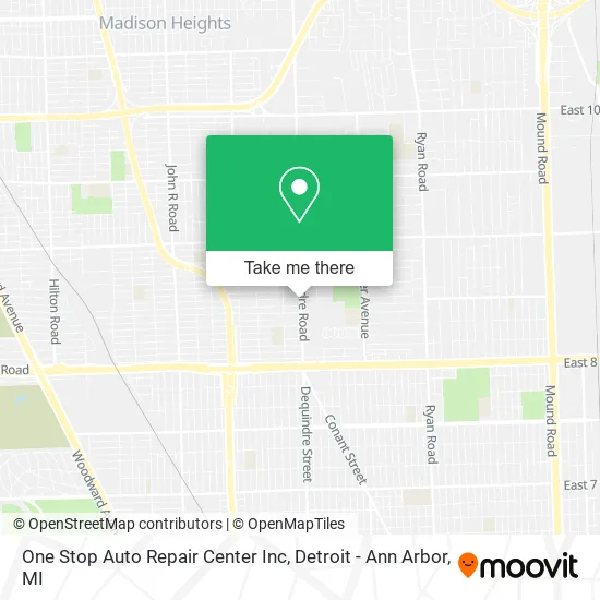 One Stop Auto Repair Center Inc map