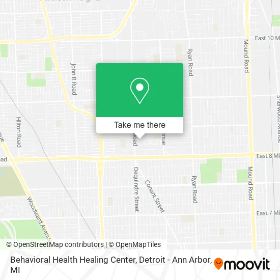 Behavioral Health Healing Center map
