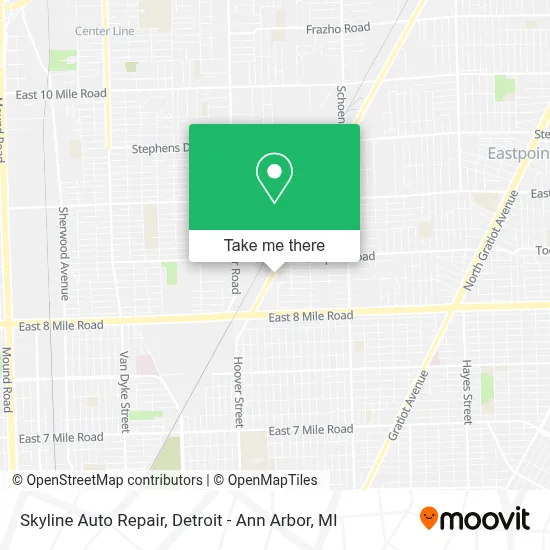 Skyline Auto Repair map
