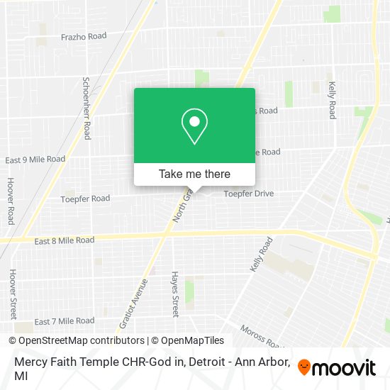 Mercy Faith Temple CHR-God in map