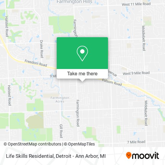 Life Skills Residential map
