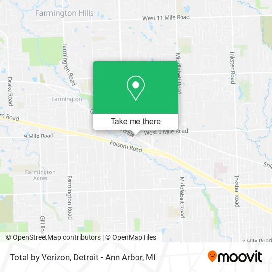 Mapa de Total by Verizon
