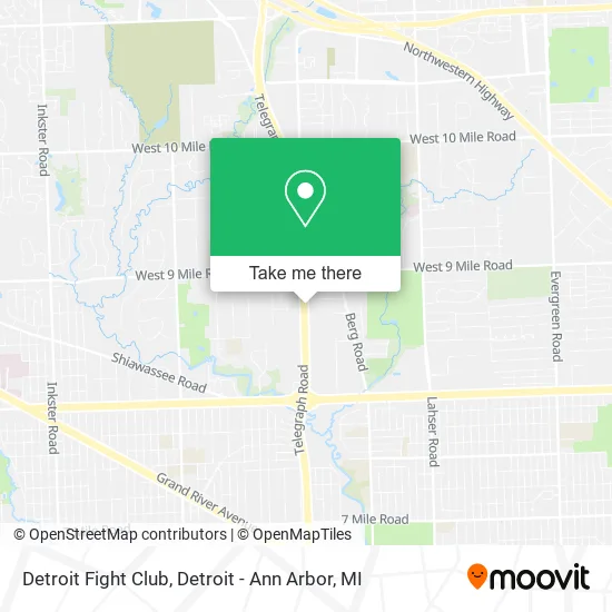 Detroit Fight Club map