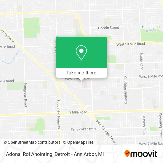 Adonai Roi Anointing map