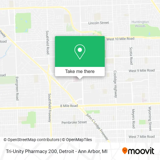 Tri-Unity Pharmacy 200 map