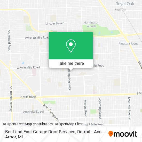 Best and Fast Garage Door Services map