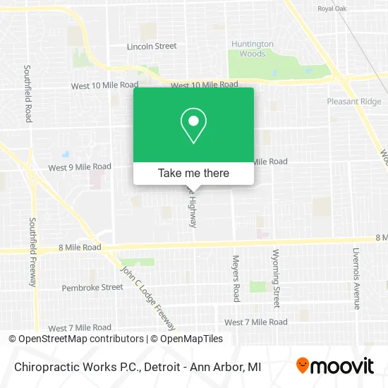 Mapa de Chiropractic Works P.C.