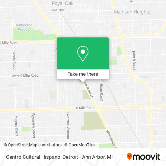 Mapa de Centro Cultural Hispano