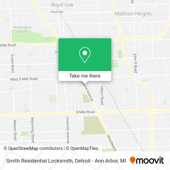 Smith Residential Locksmith map