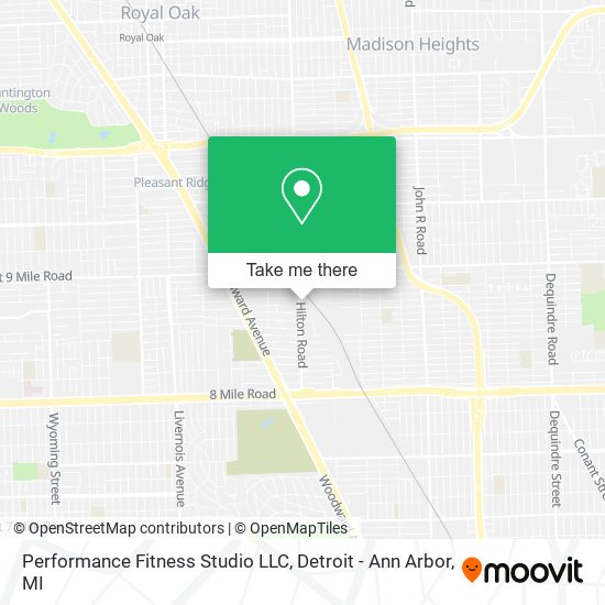 Performance Fitness Studio LLC map