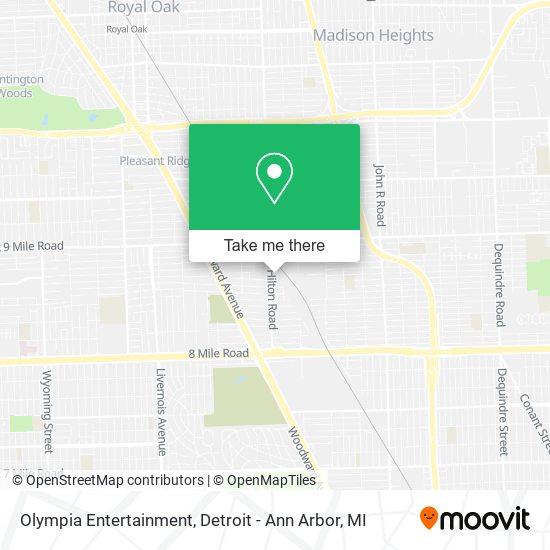 Olympia Entertainment map