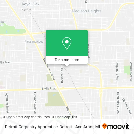 Detroit Carpentry Apprentice map