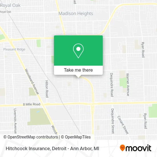 Hitchcock Insurance map