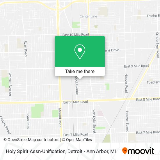 Mapa de Holy Spirit Assn-Unification