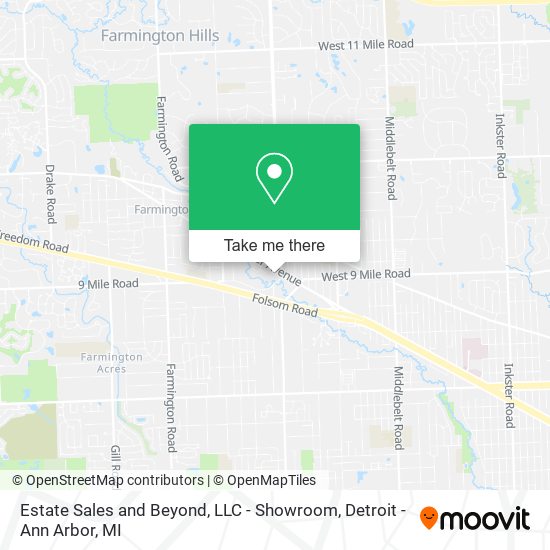 Estate Sales and Beyond, LLC - Showroom map