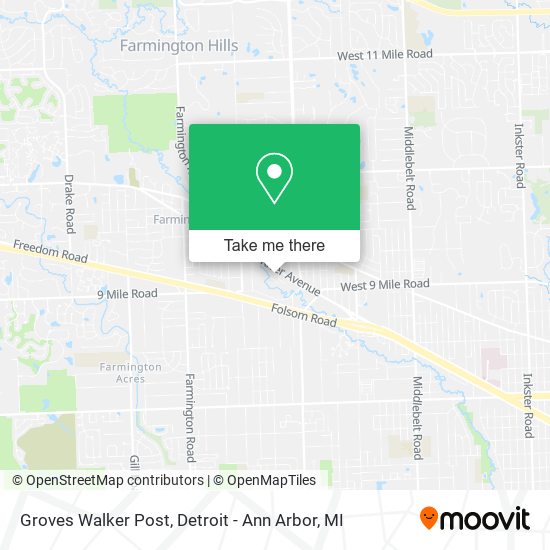 Mapa de Groves Walker Post
