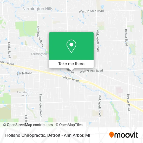Holland Chiropractic map