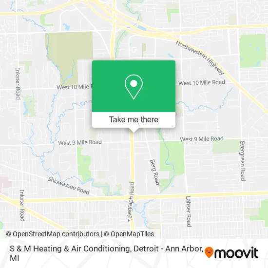 S & M Heating & Air Conditioning map
