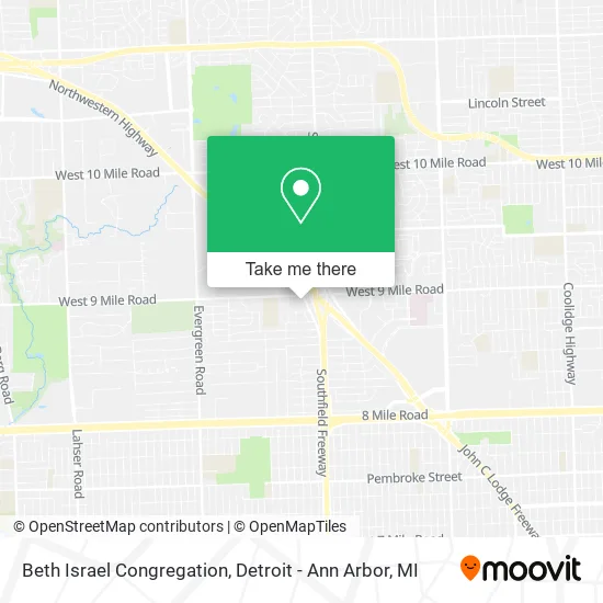 Beth Israel Congregation map