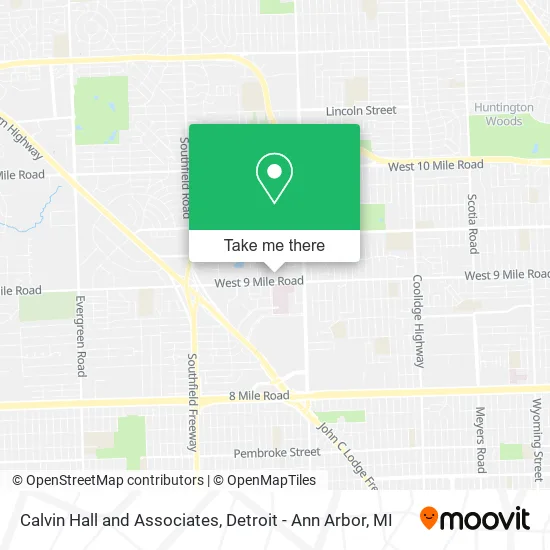 Calvin Hall and Associates map