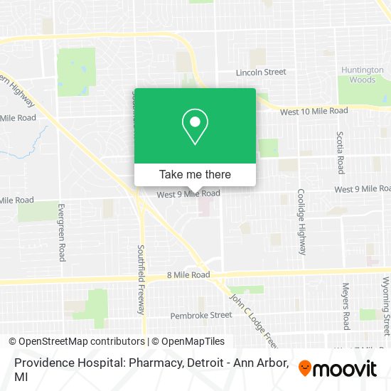 Mapa de Providence Hospital: Pharmacy