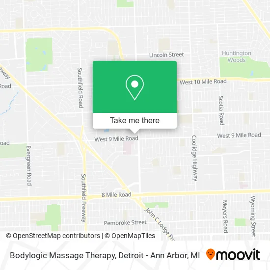 Bodylogic Massage Therapy map