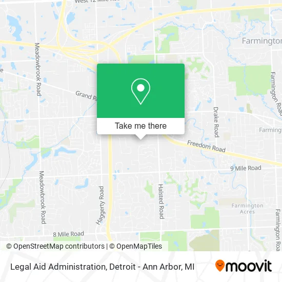 Legal Aid Administration map