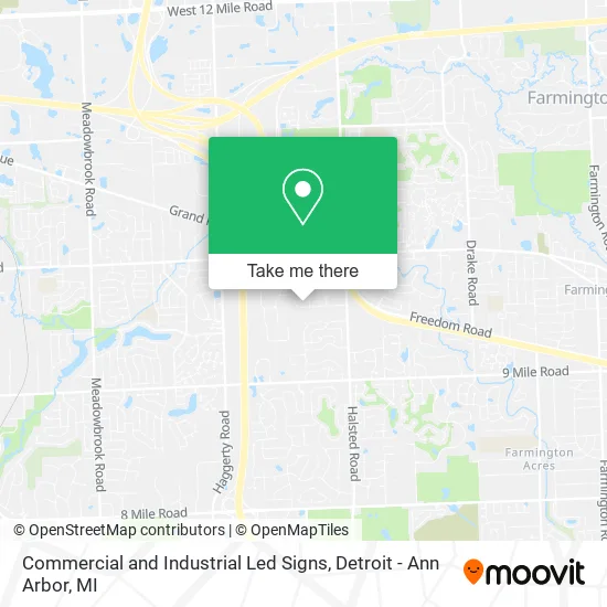 Commercial and Industrial Led Signs map