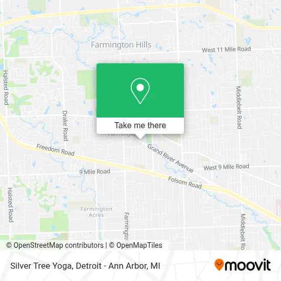Silver Tree Yoga map