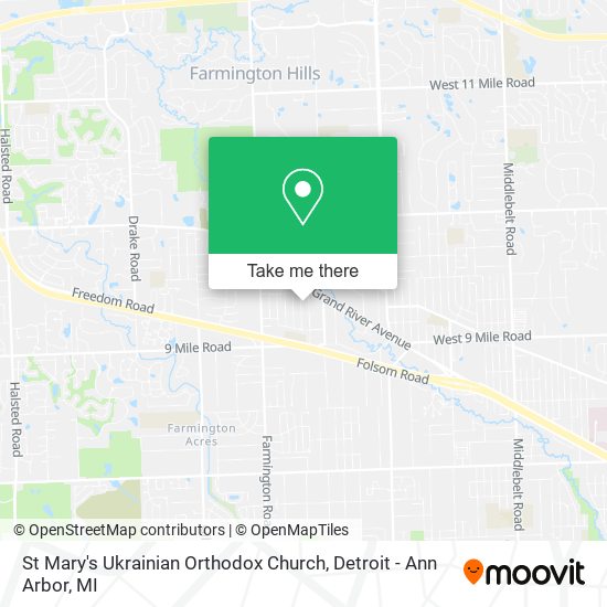 St Mary's Ukrainian Orthodox Church map