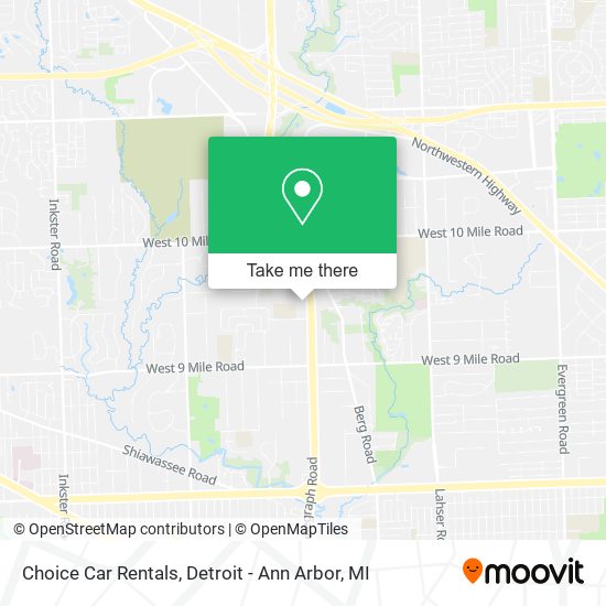 Choice Car Rentals map