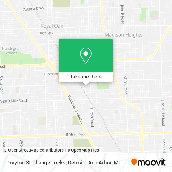 Drayton St Change Locks map