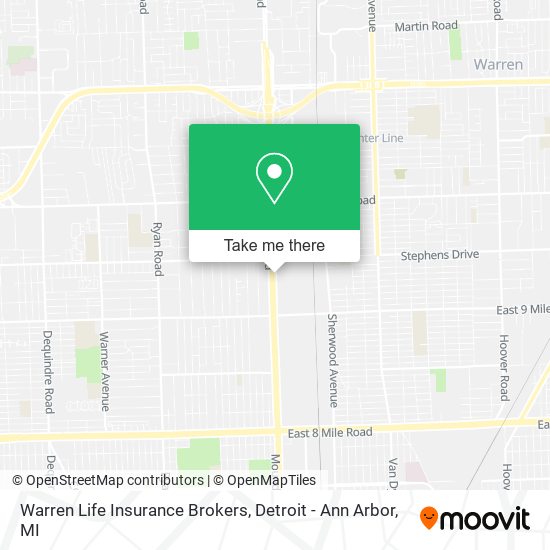 Mapa de Warren Life Insurance Brokers
