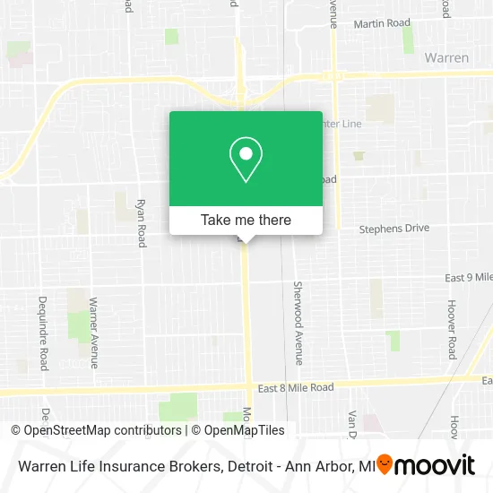 Warren Life Insurance Brokers map