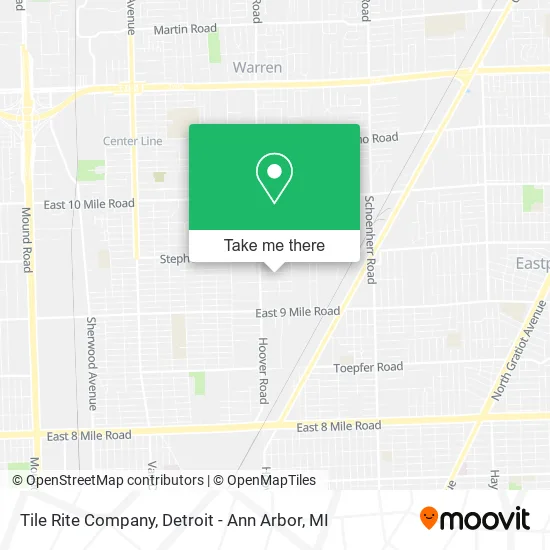 Mapa de Tile Rite Company