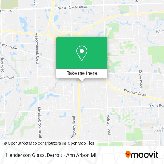 Mapa de Henderson Glass