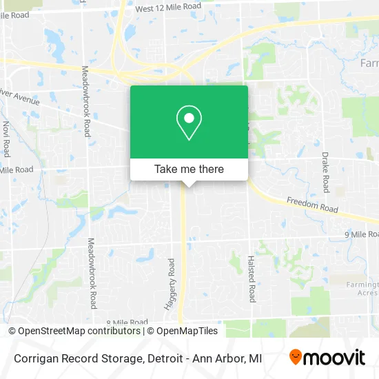 Corrigan Record Storage map