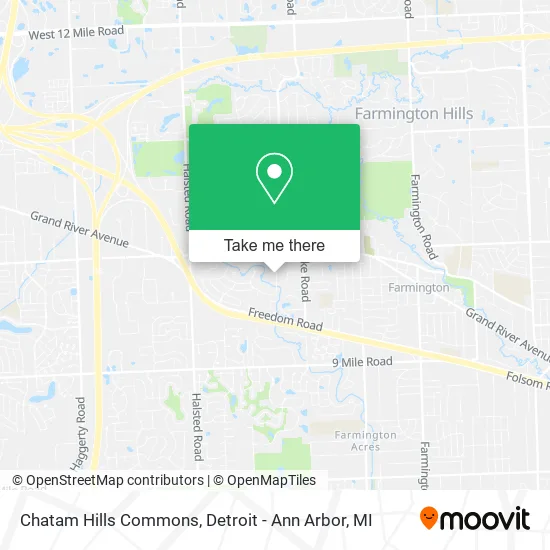 Chatam Hills Commons map
