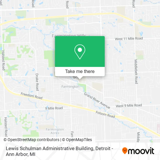 Lewis Schulman Administrative Building map