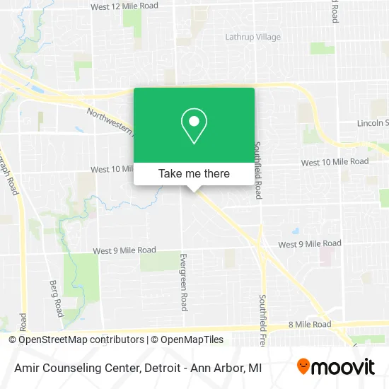 Amir Counseling Center map